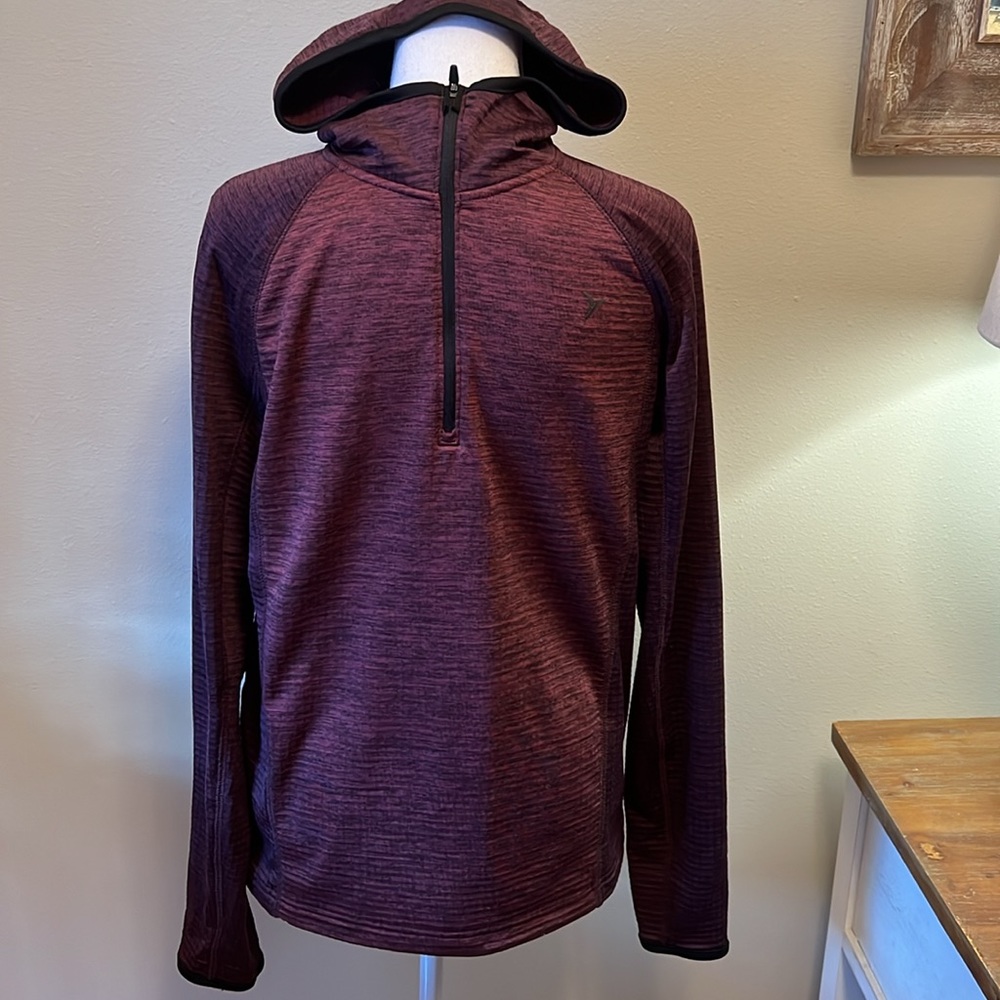 NEW Old Navy Warm-up 3/4 Zip Hooded Pullover